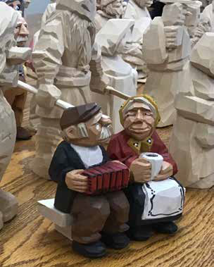 Scandinavian-Style Flat Plane Figure Carving